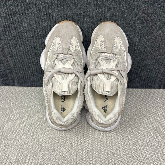 Adidas Yeezy 500 Stone Taupe White Suede Athletic Shoes Mens 7 / Womens 8 ID1600
